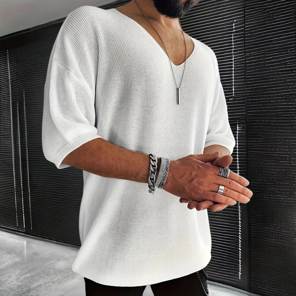 Carlos® | Classic V-neck shirt for men - Image 7