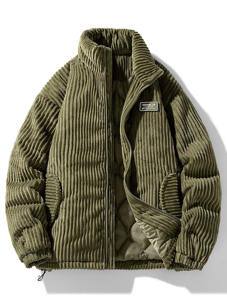 Carlos | Quilted Lined Corduroy Coat - Image 15