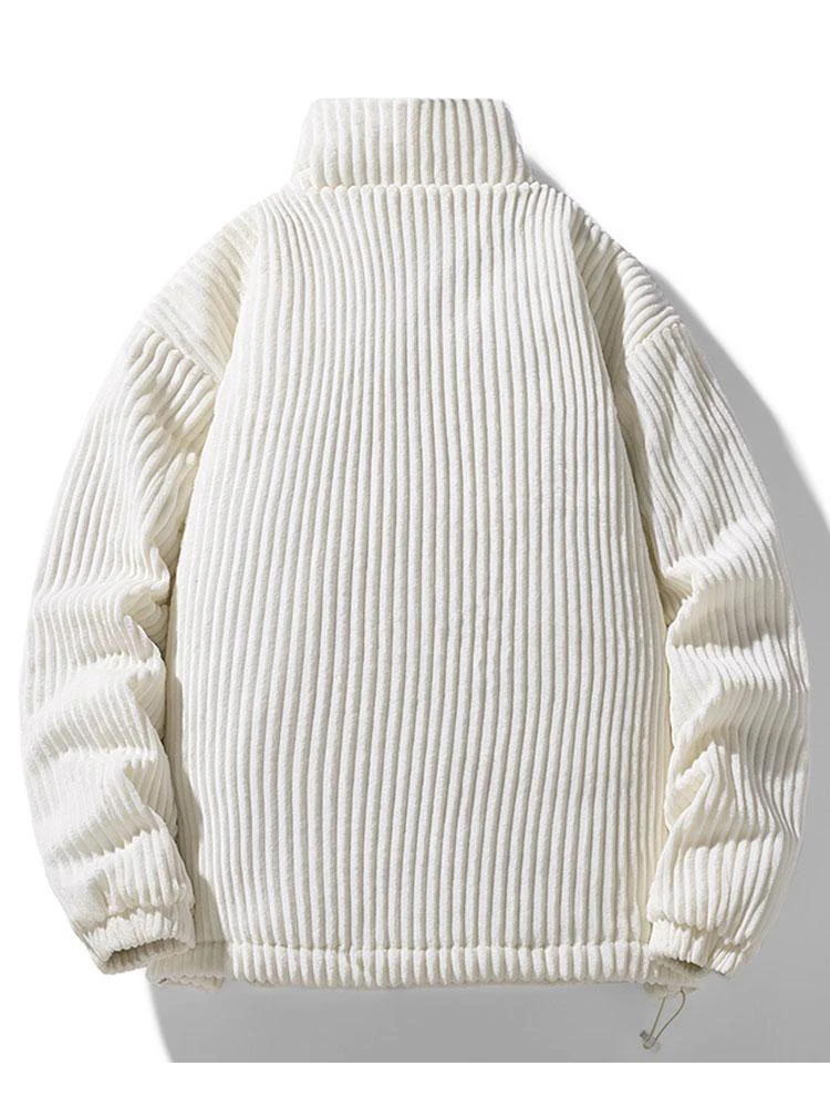 Carlos | Quilted Lined Corduroy Coat - Image 2
