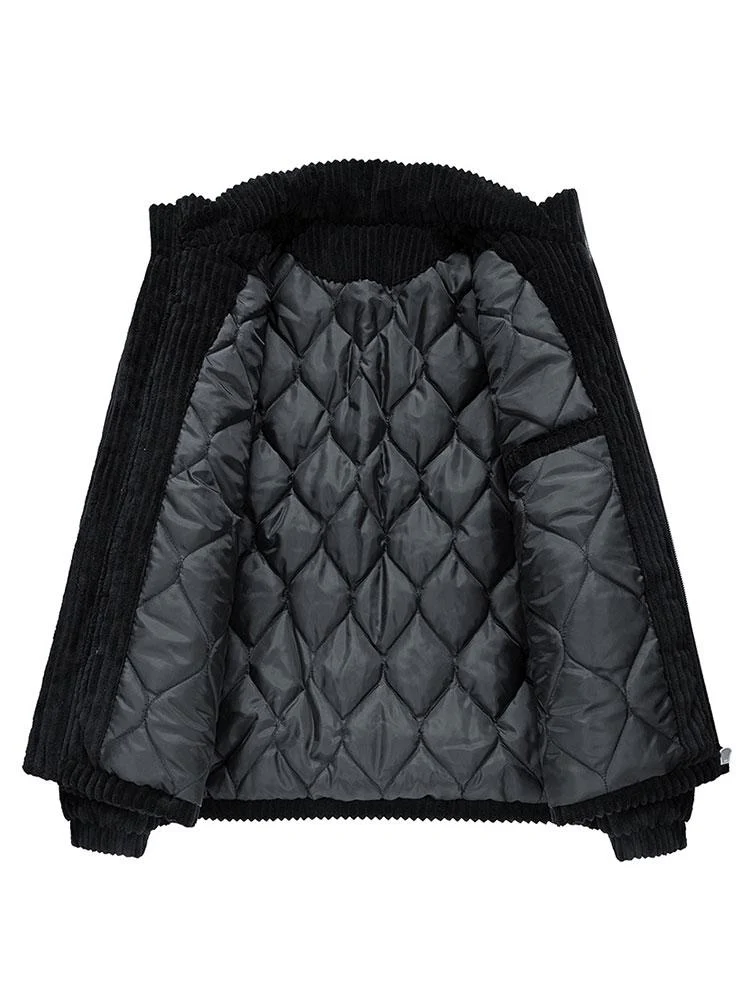 Carlos | Quilted Lined Corduroy Coat - Image 5