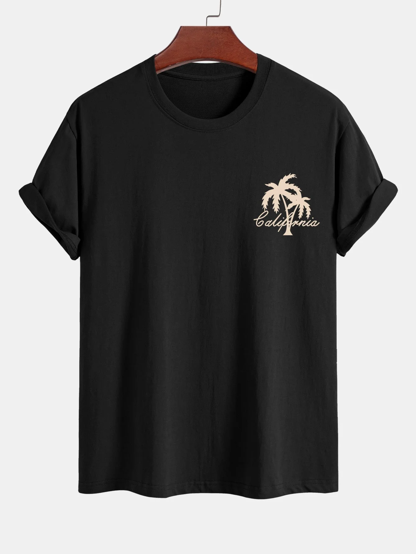 Carmelo® | California Palm Tree Print Cotton T-Shirt & Swim Shorts - Image 11