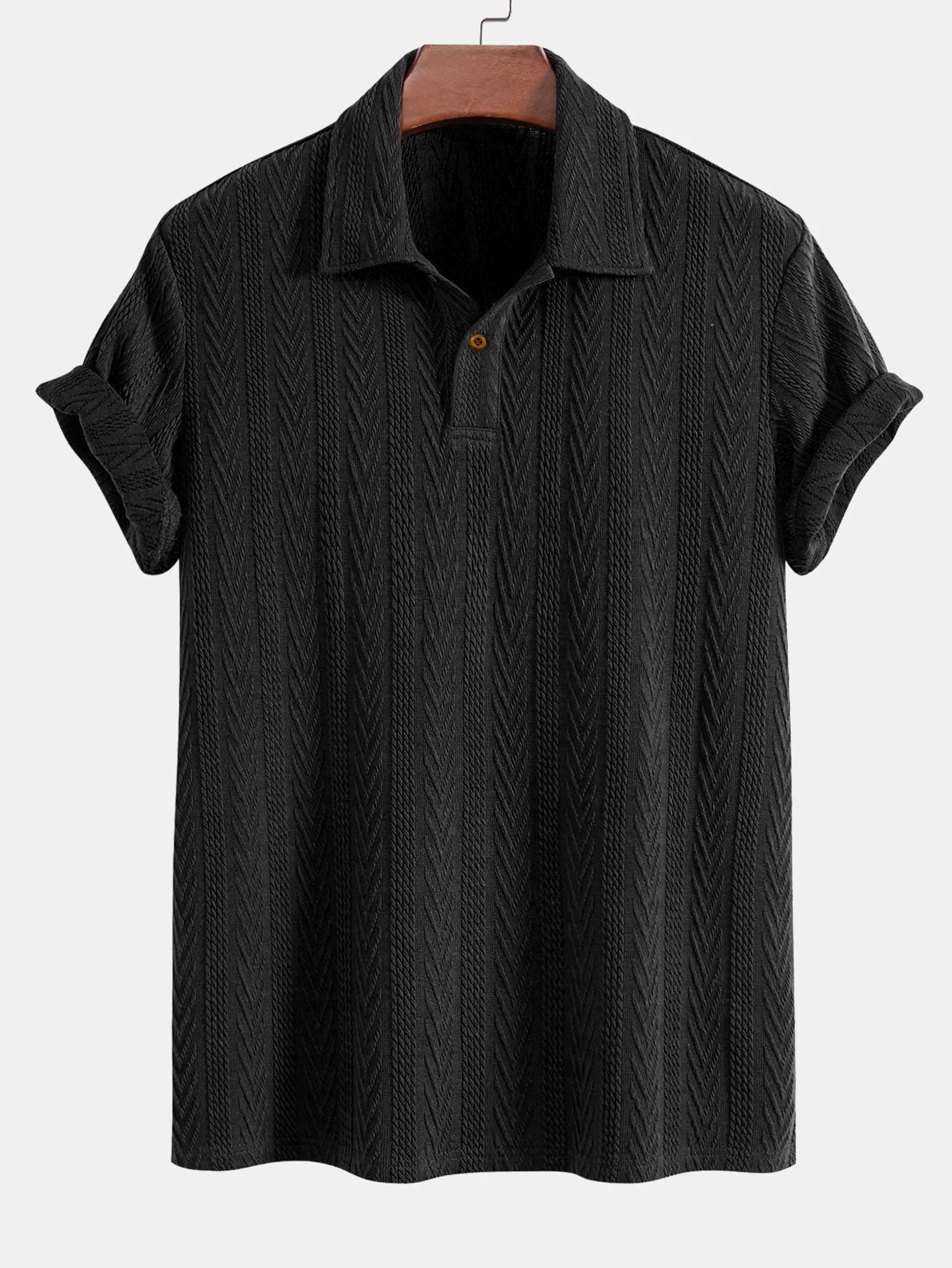 Carmelo® | Short Sleeve Jacquard Polo - Image 3
