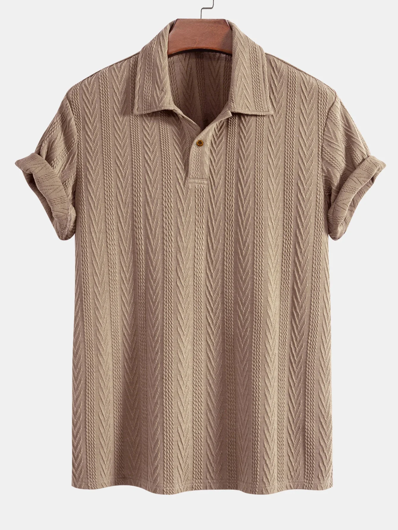 Carmelo® | Short Sleeve Jacquard Polo - Image 7
