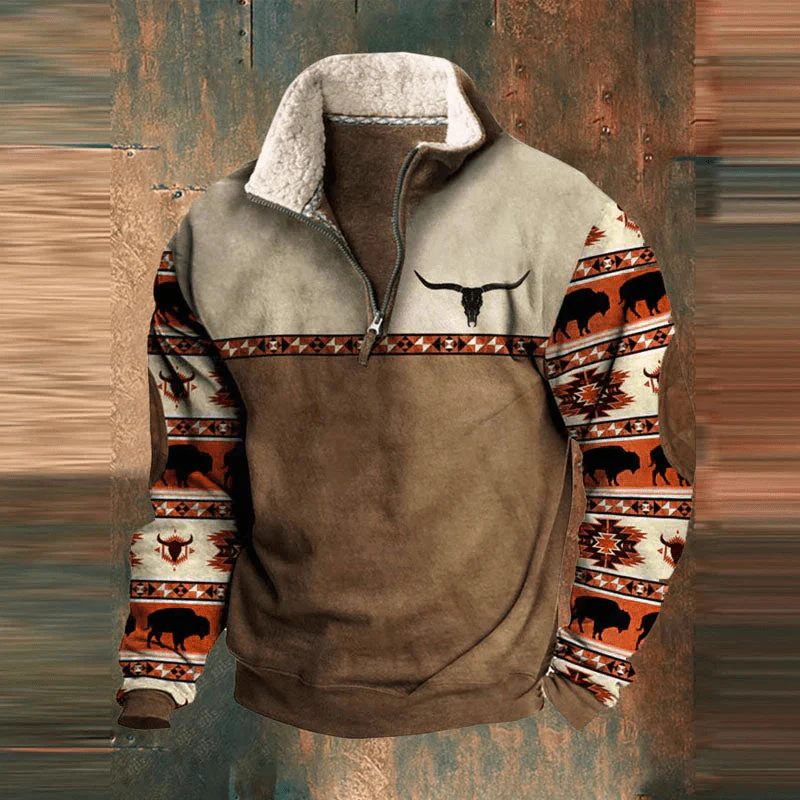 Carmine | Linus – Men's zip-up sweater - Image 4