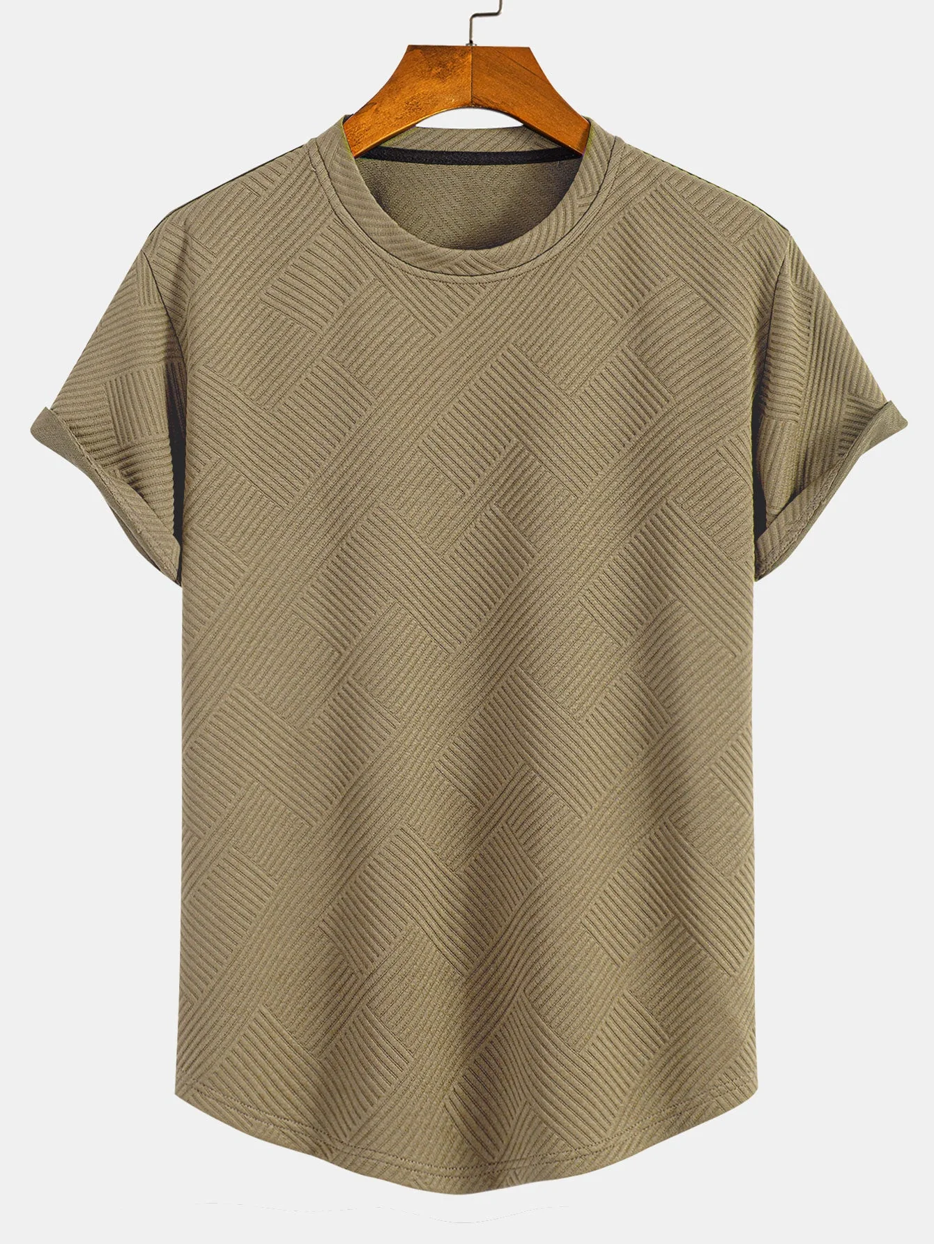 Carter® | Short Sleeve Stripe Jacquard Arc Hem T-Shirt - Image 6
