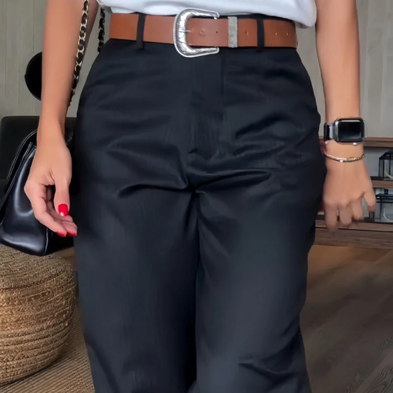 Carter® | Women's High Waist Casual Straight Pants - Image 4