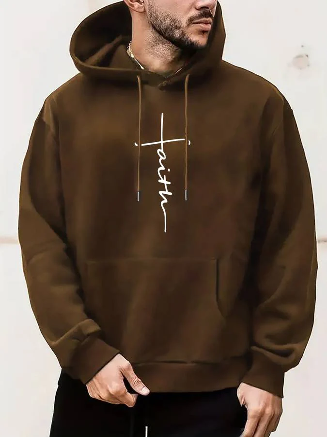 Casey® | Stylish hoodie with Faith print - Image 2