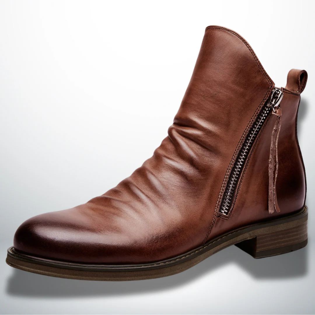 Casiano® | Elegant Men's Ankle Boots With Zip - Image 2