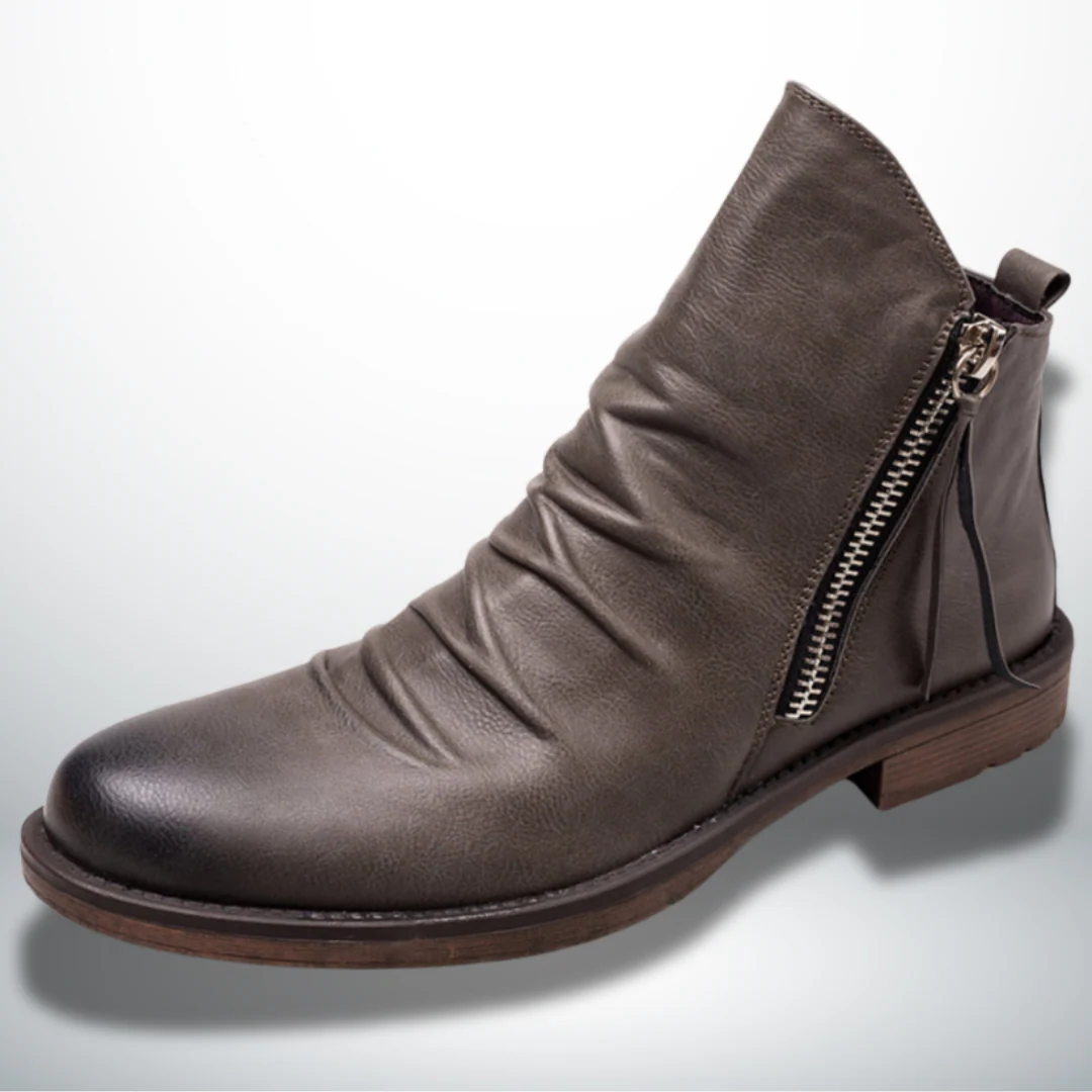 Casiano® | Elegant Men's Ankle Boots With Zip - Image 3