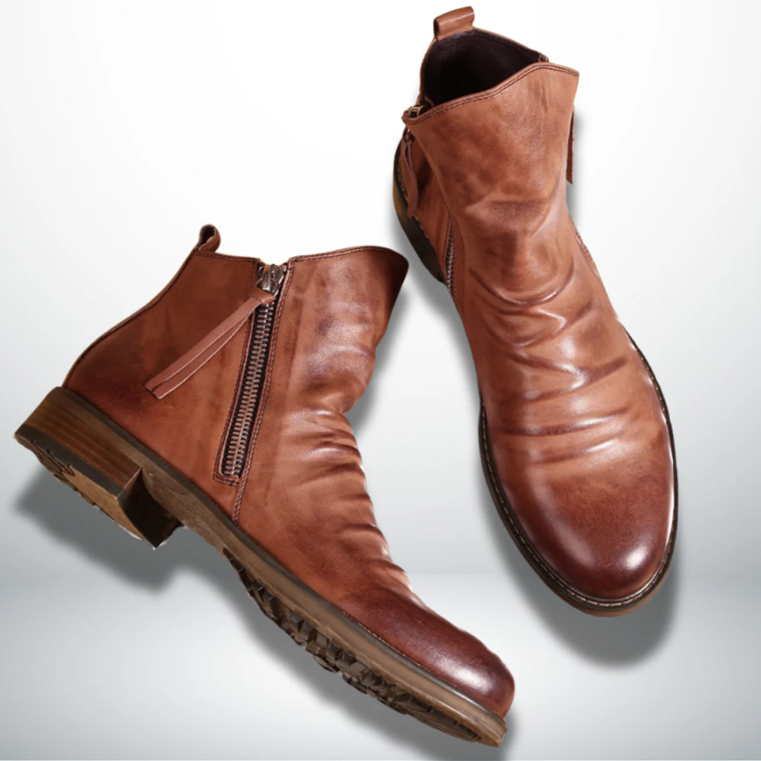 Casiano® | Elegant Men's Ankle Boots With Zip - Image 7