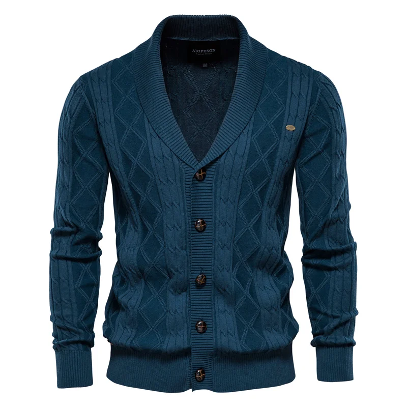 Caspar | Men's Cardigan with Button Closure - Image 10
