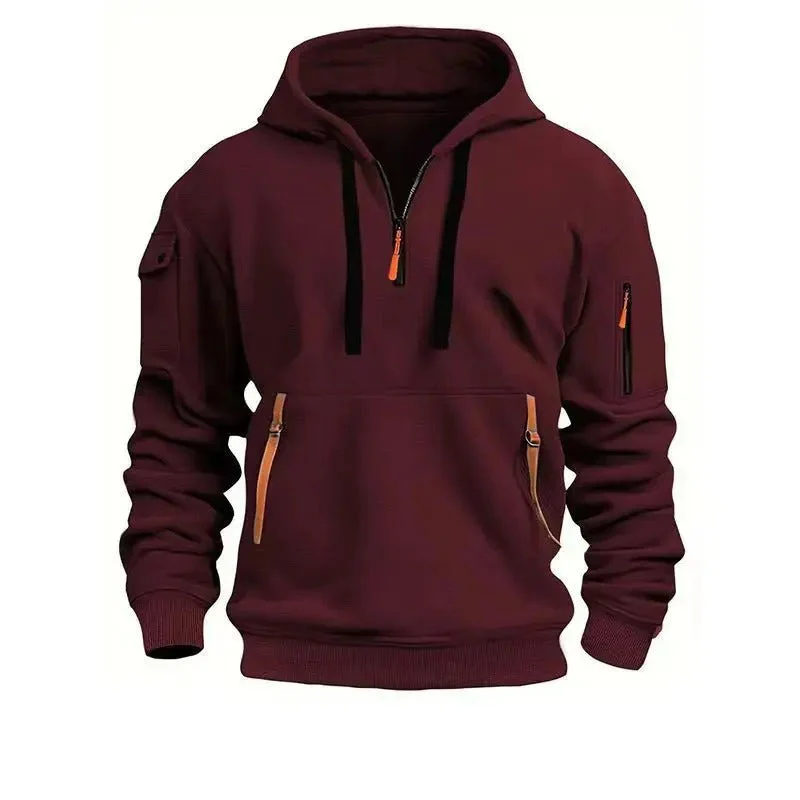 Cassiel | Men's multi-pocket hoodie - Image 5