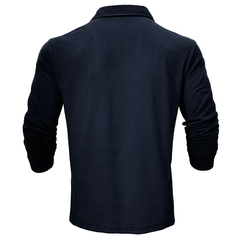 Cathal® | Casual Polo With Long Sleeves - Image 5