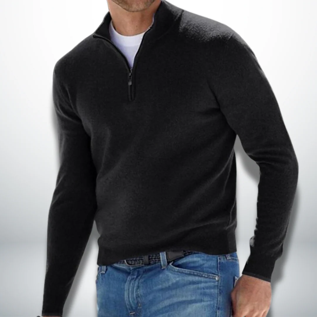 Cayetano® | Men's Casual Pullover With Zip - Image 2
