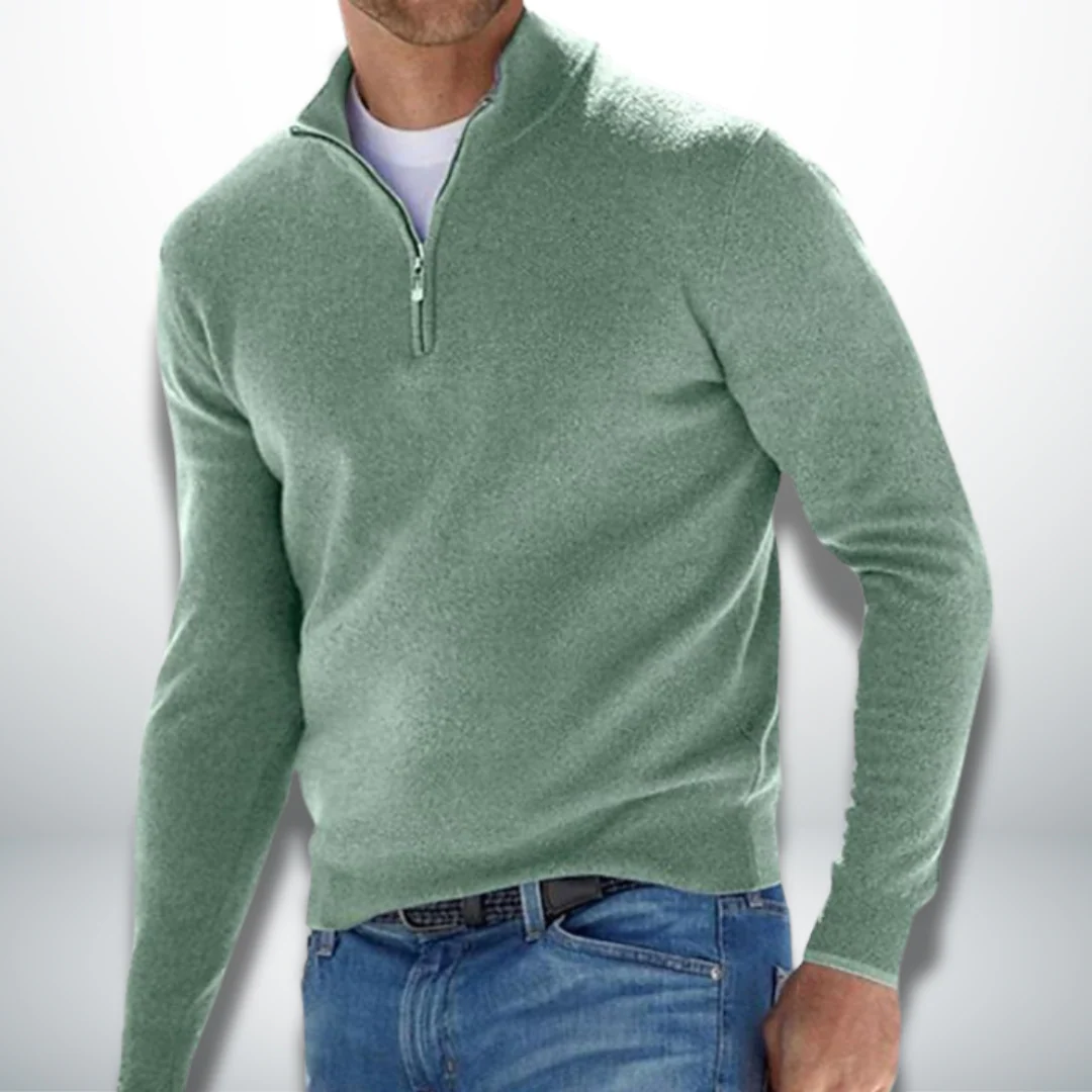 Cayetano® | Men's Casual Pullover With Zip - Image 5