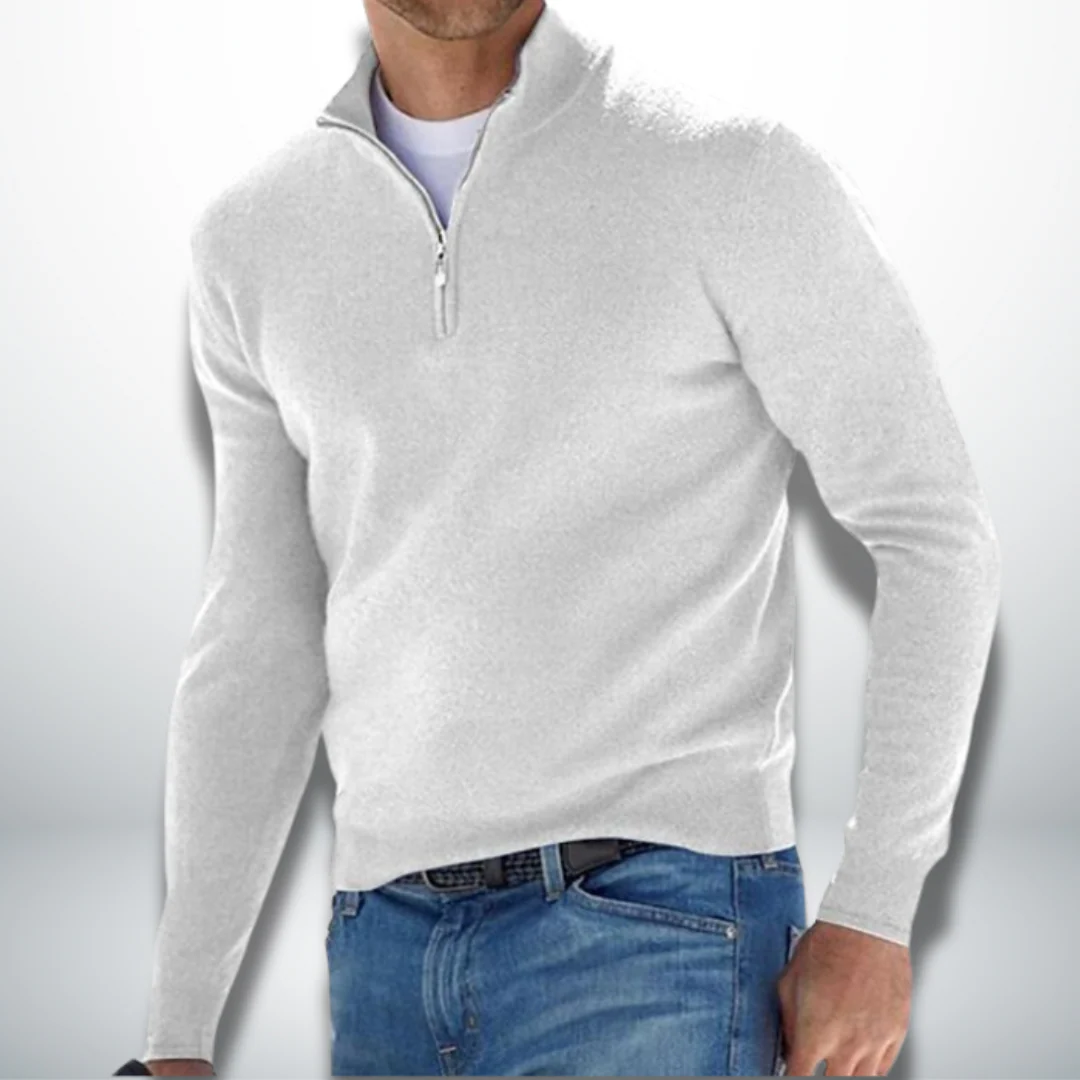 Cayetano® | Men's Casual Pullover With Zip - Image 6