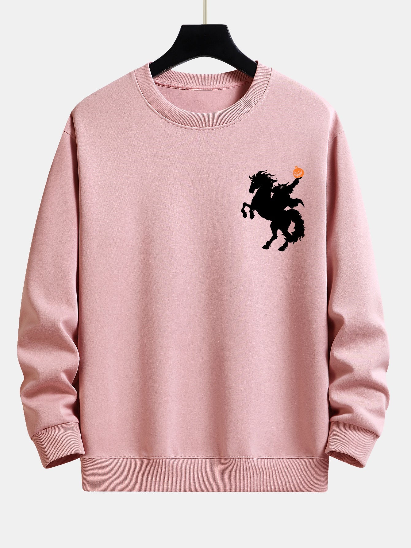 Cayetano® | Pumpkin Headless Horseman Print Relax Fit Sweatshirt - Image 4