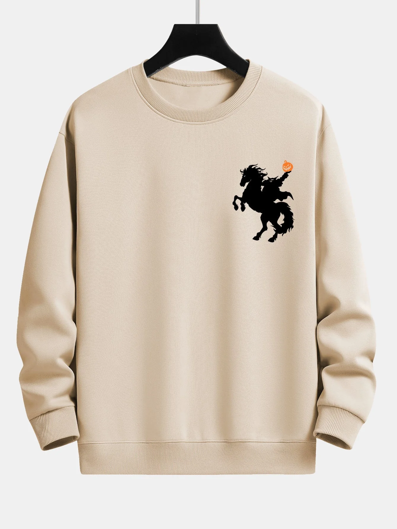 Cayetano® | Pumpkin Headless Horseman Print Relax Fit Sweatshirt - Image 5