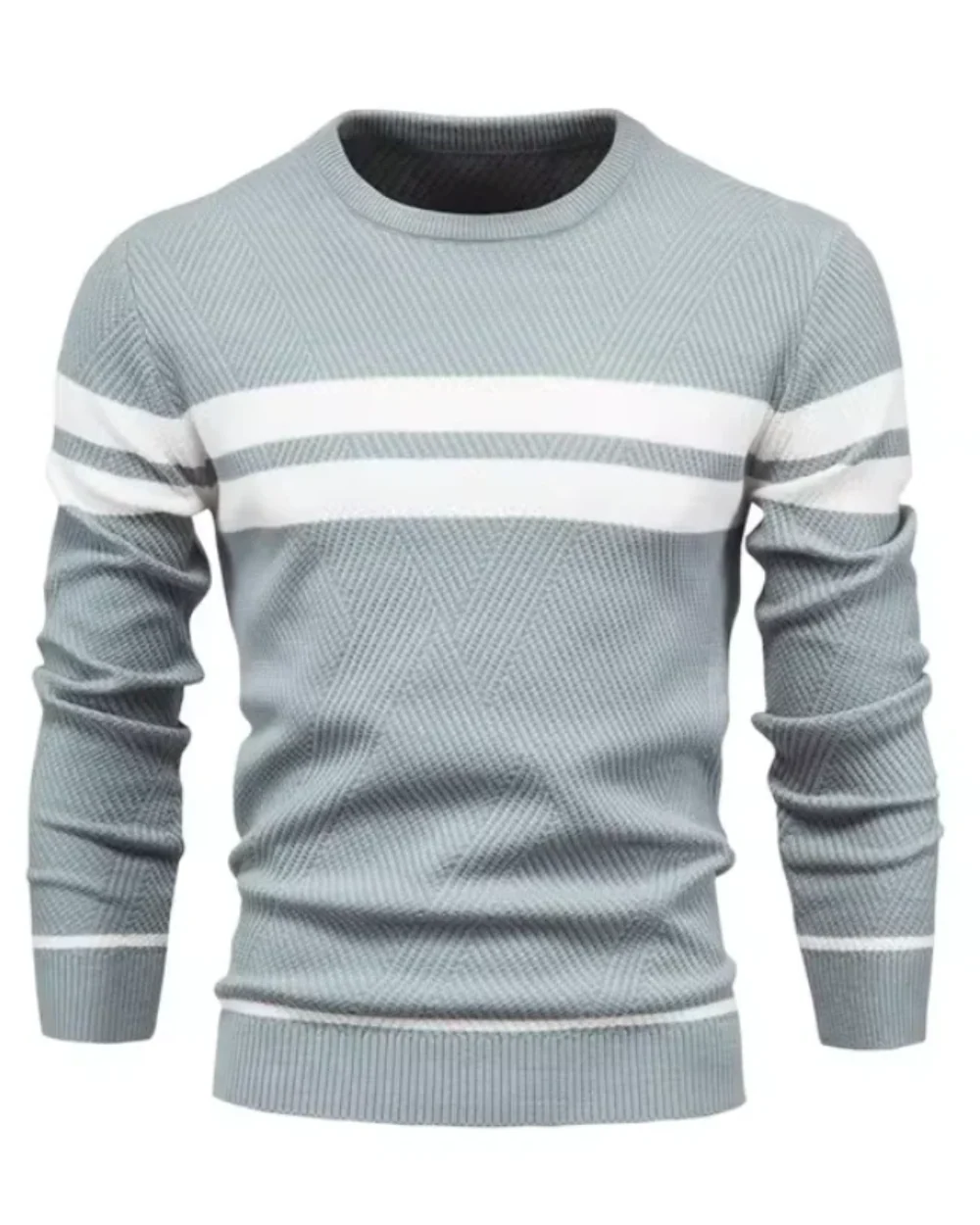 Cayetano® | Stylish Men's Sweater With Stripes - Image 5
