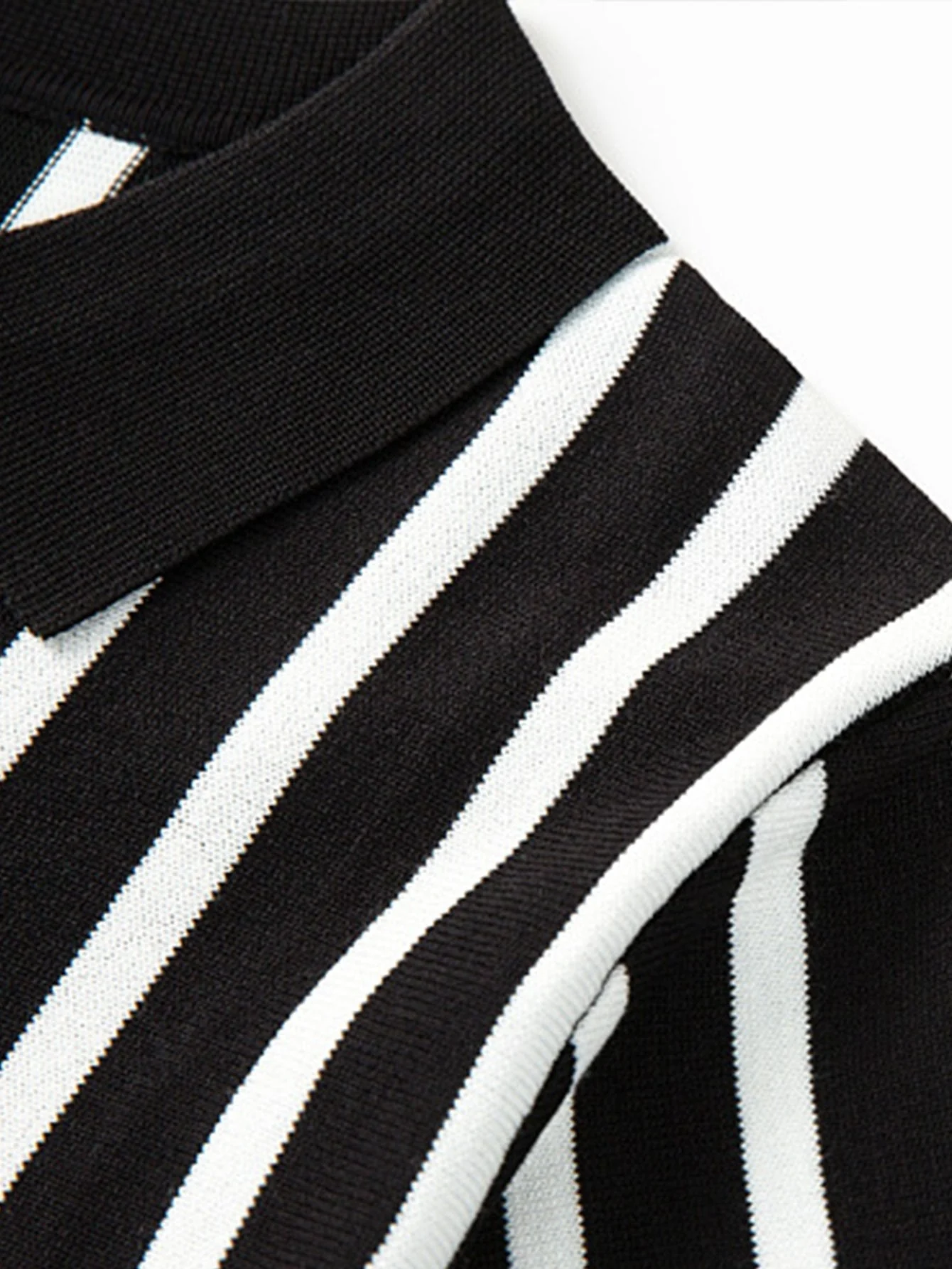 Ceferino® | Striped Short Sleeve Sweater Polo - Image 3