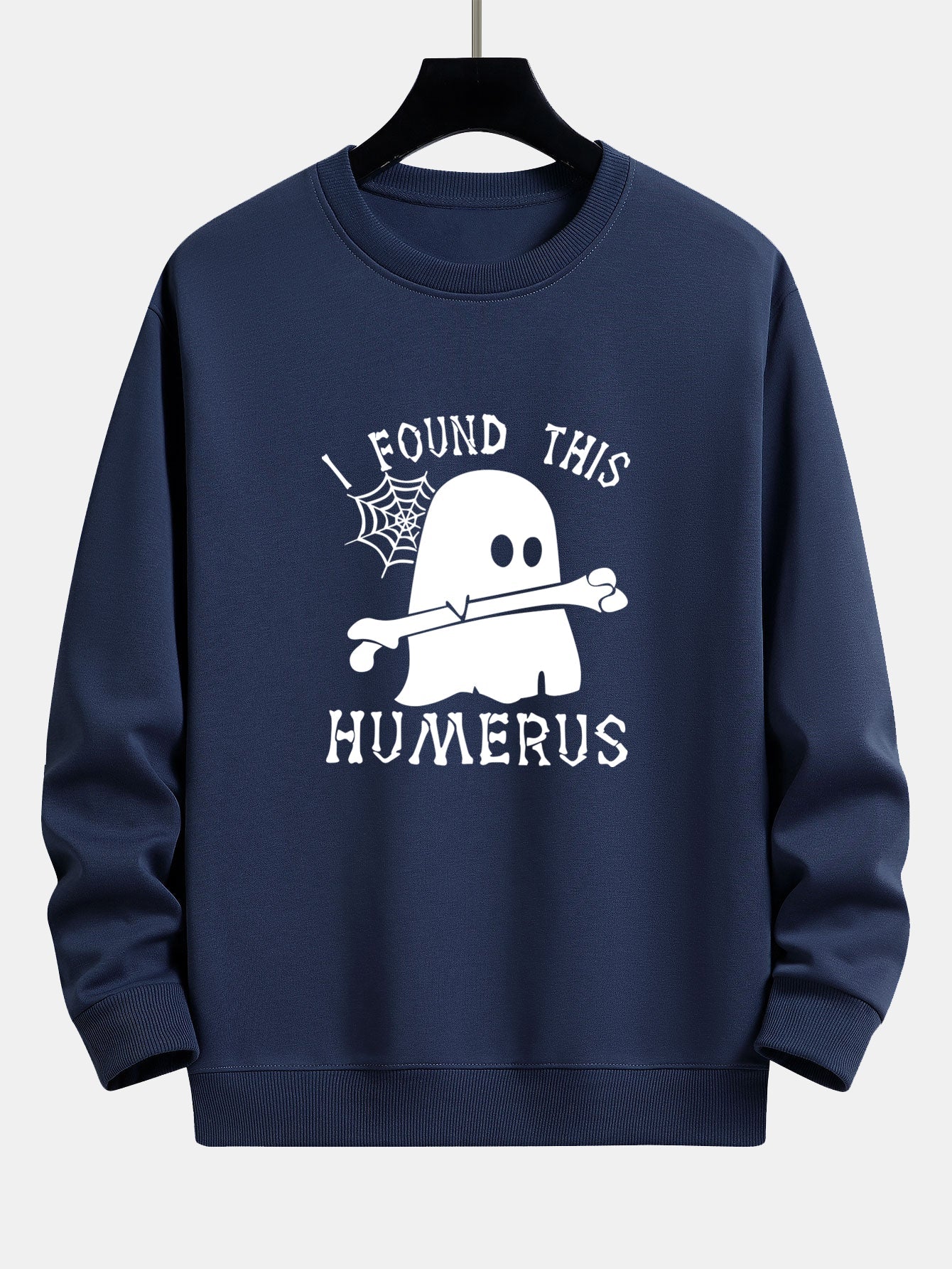 Celedonio® | Ghost Found This Humerus Print Relax Fit Sweatshirt - Image 2