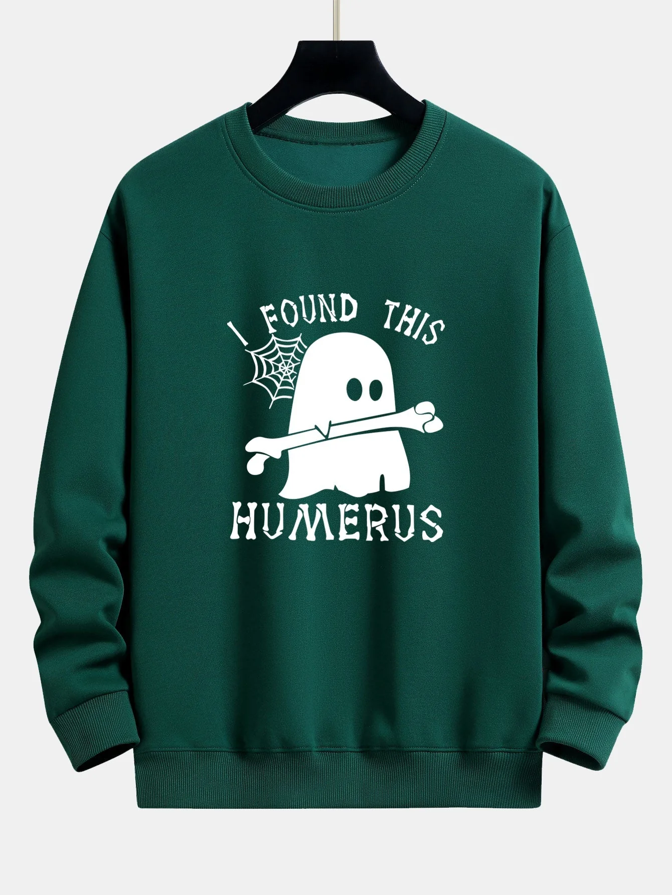 Celedonio® | Ghost Found This Humerus Print Relax Fit Sweatshirt - Image 3