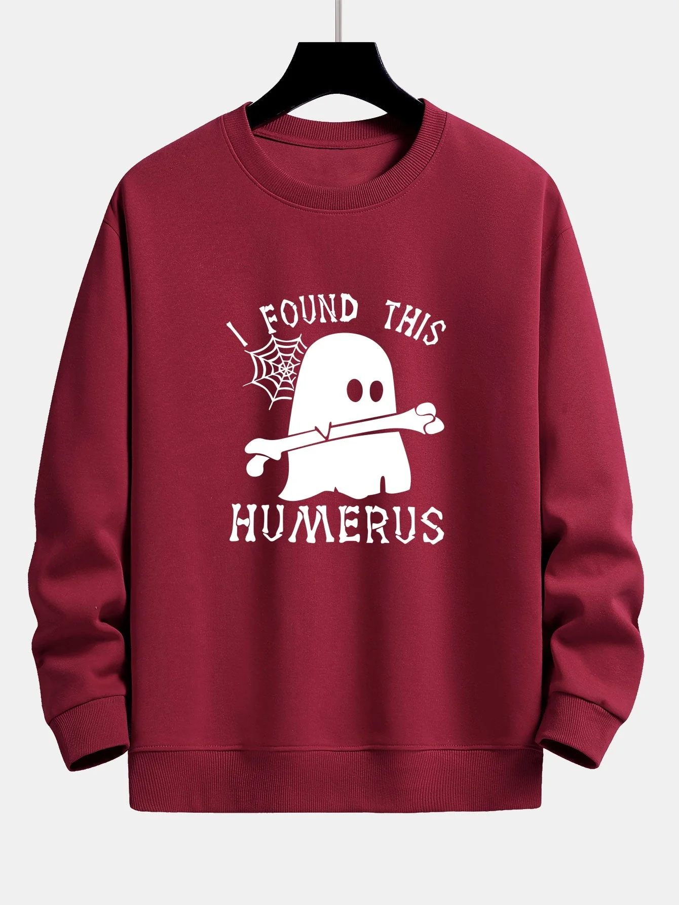Celedonio® | Ghost Found This Humerus Print Relax Fit Sweatshirt - Image 4