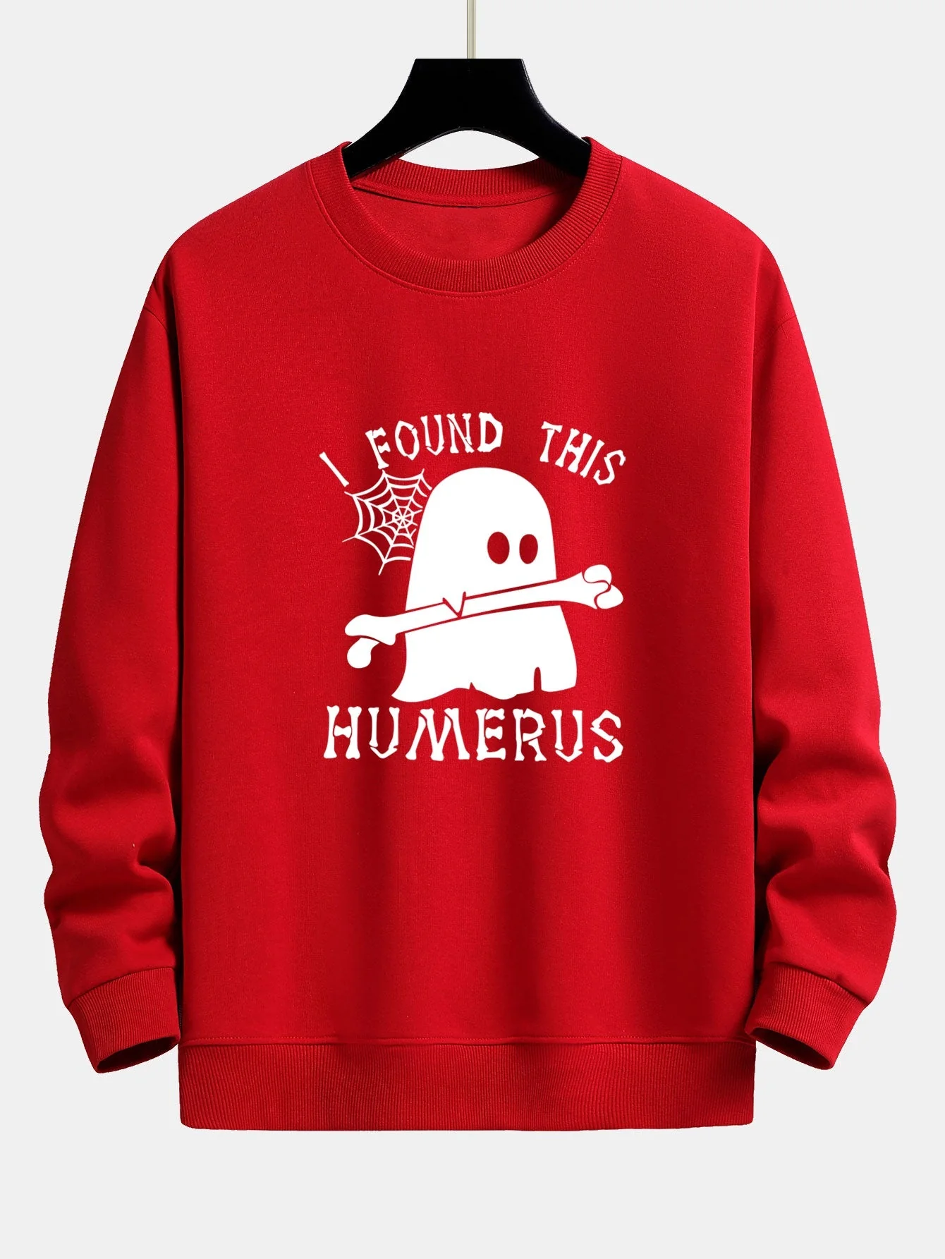 Celedonio® | Ghost Found This Humerus Print Relax Fit Sweatshirt - Image 5