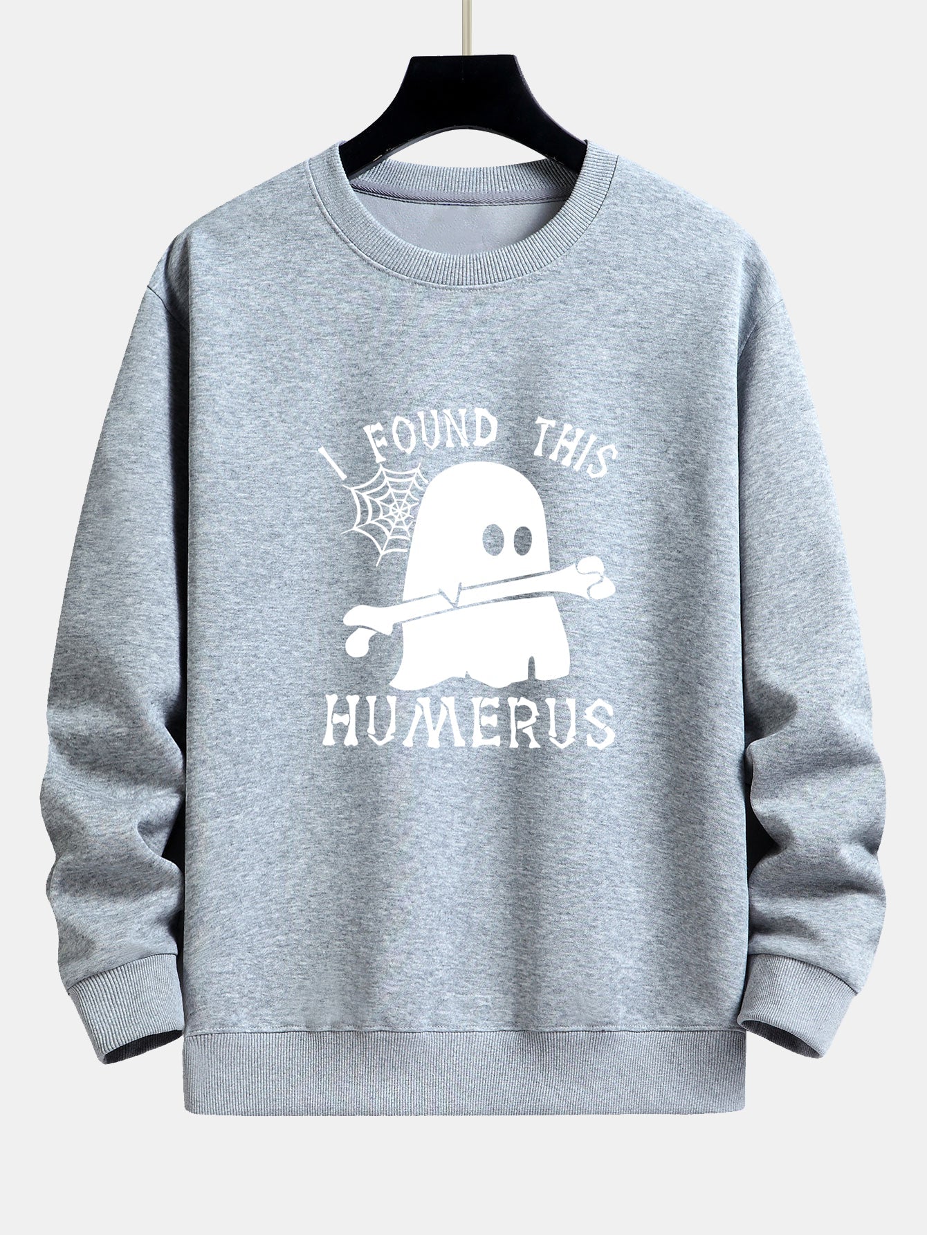 Celedonio® | Ghost Found This Humerus Print Relax Fit Sweatshirt - Image 9