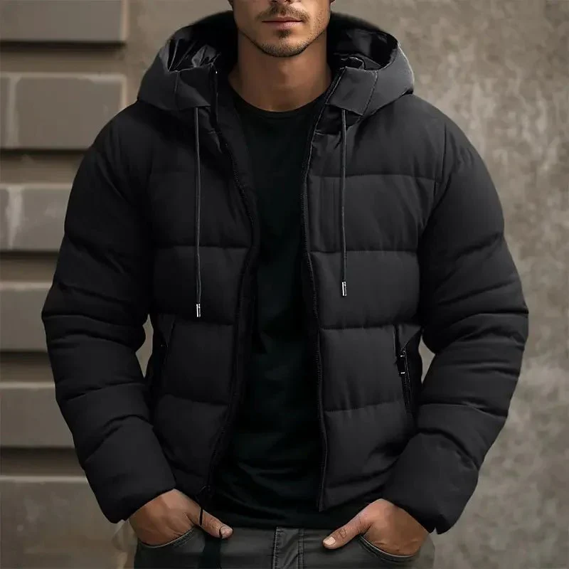 Celestino® | Men’s Puffer Jacket With Drawstring Hood - Image 3