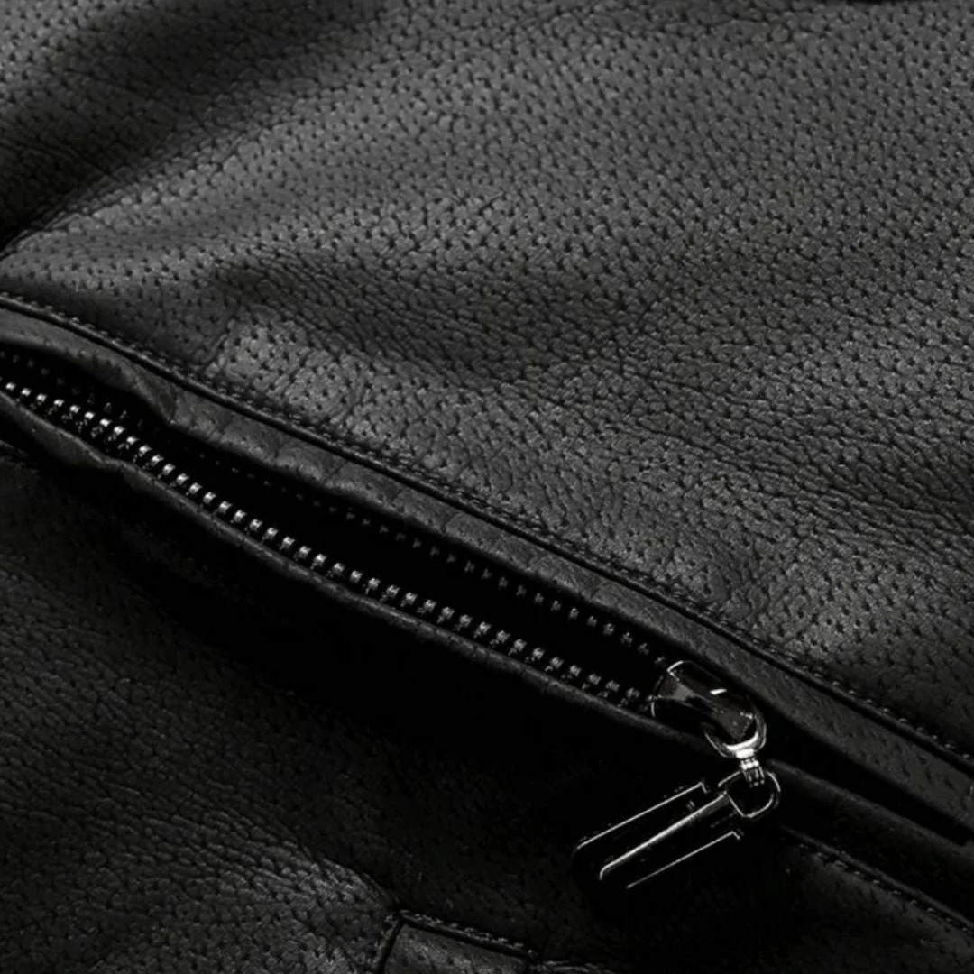 Celino | Sherpa collar flight jacket for men - Image 3