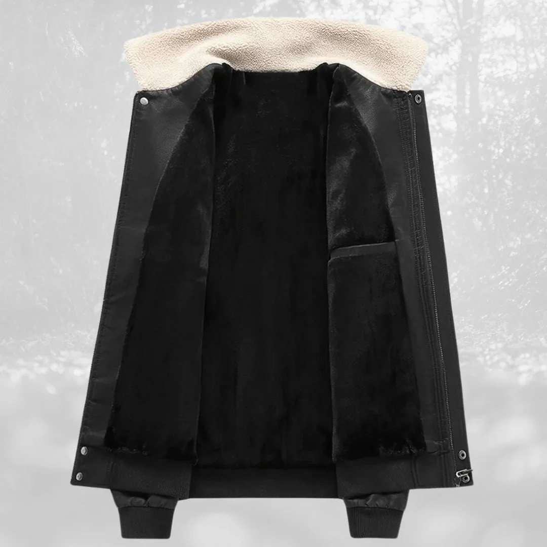 Celino | Sherpa collar flight jacket for men - Image 5