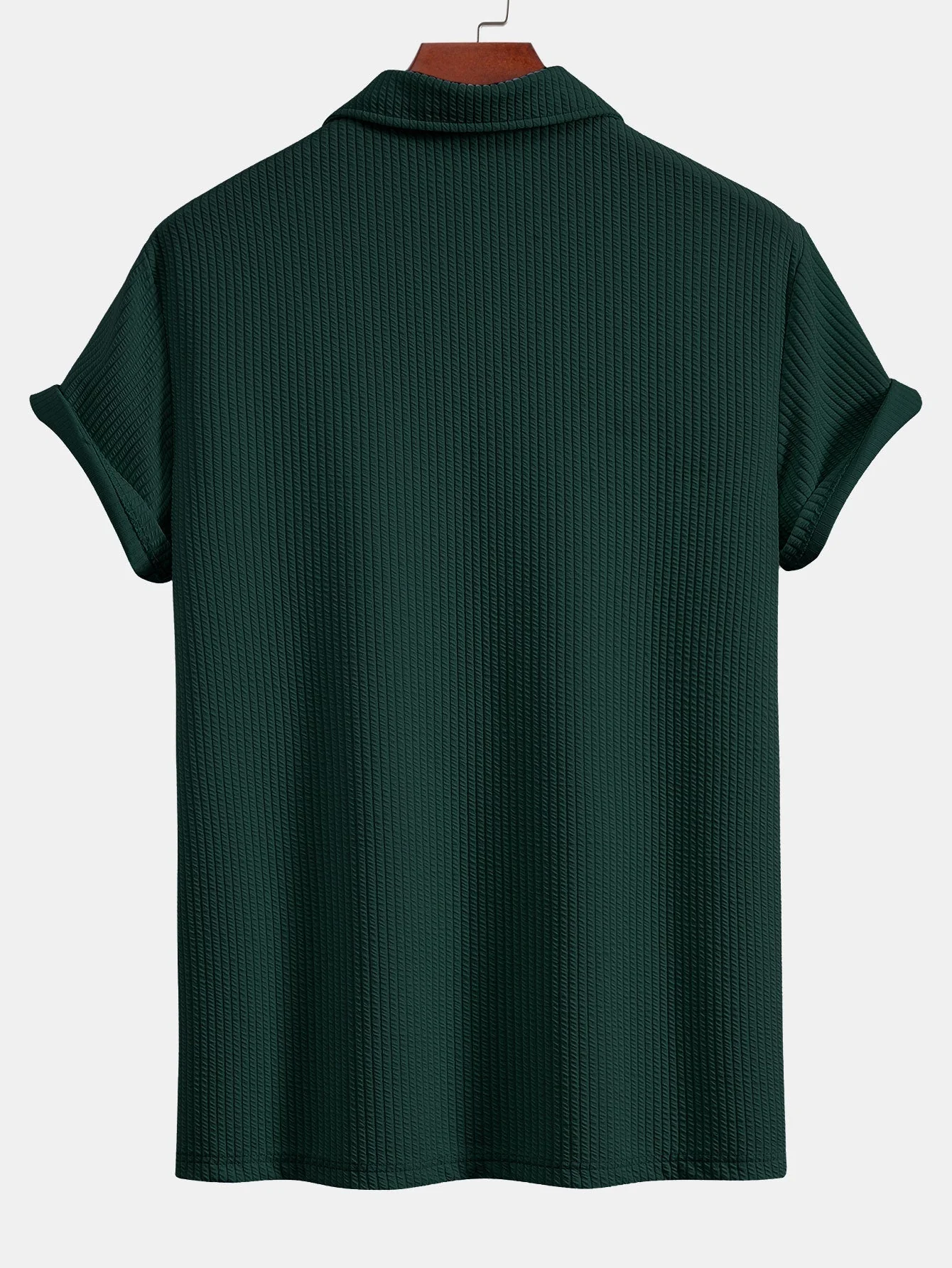 Celio® | Short Sleeved V-Neck Ribbed Polo - Image 6