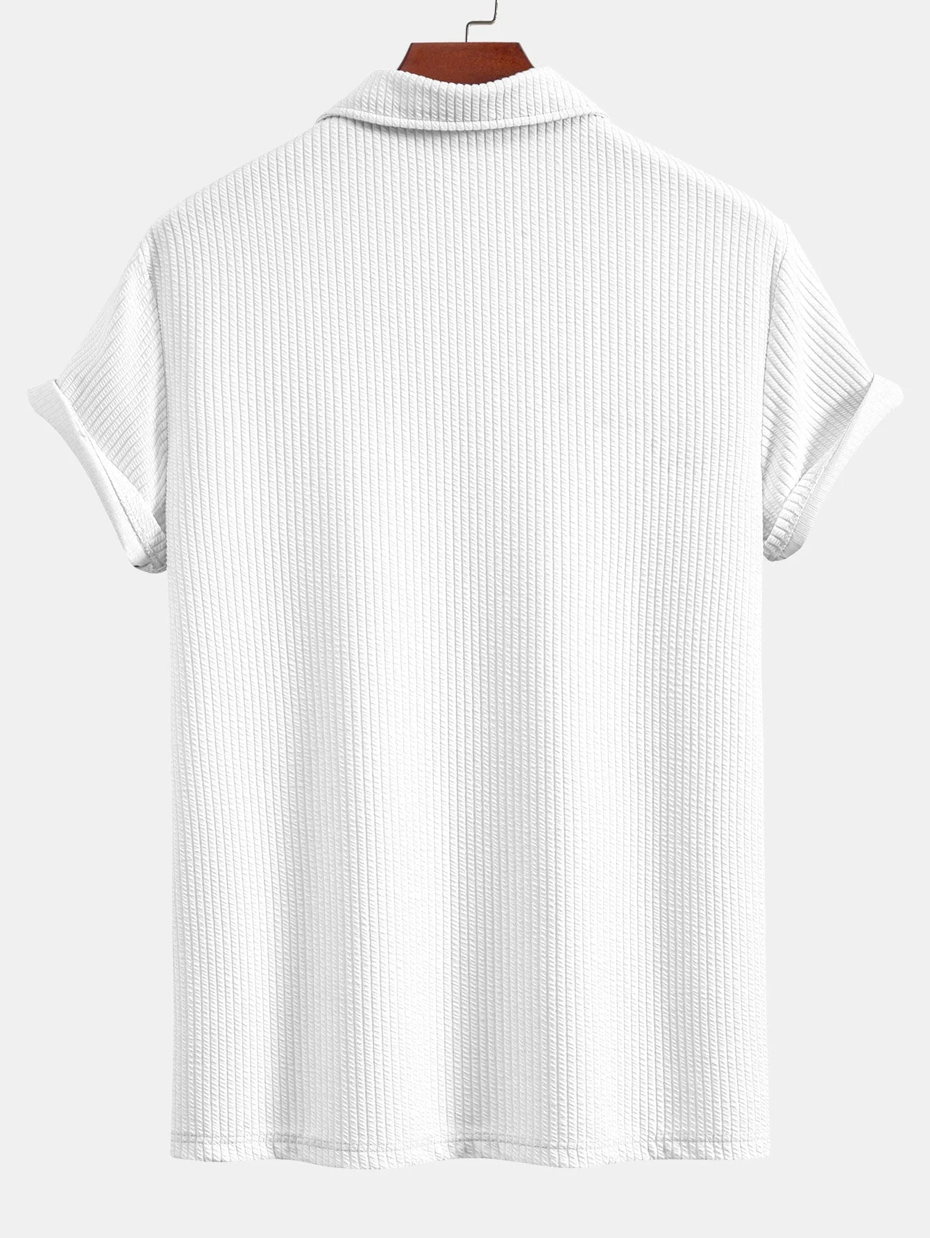 Celio® | Short Sleeved V-Neck Ribbed Polo - Image 8