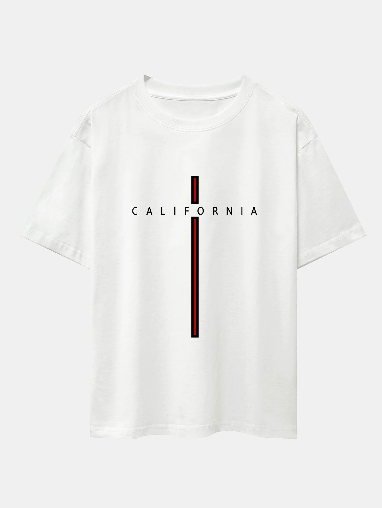 César® | Stripe Print Drop Shoulder Oversize T-Shirt - Image 3