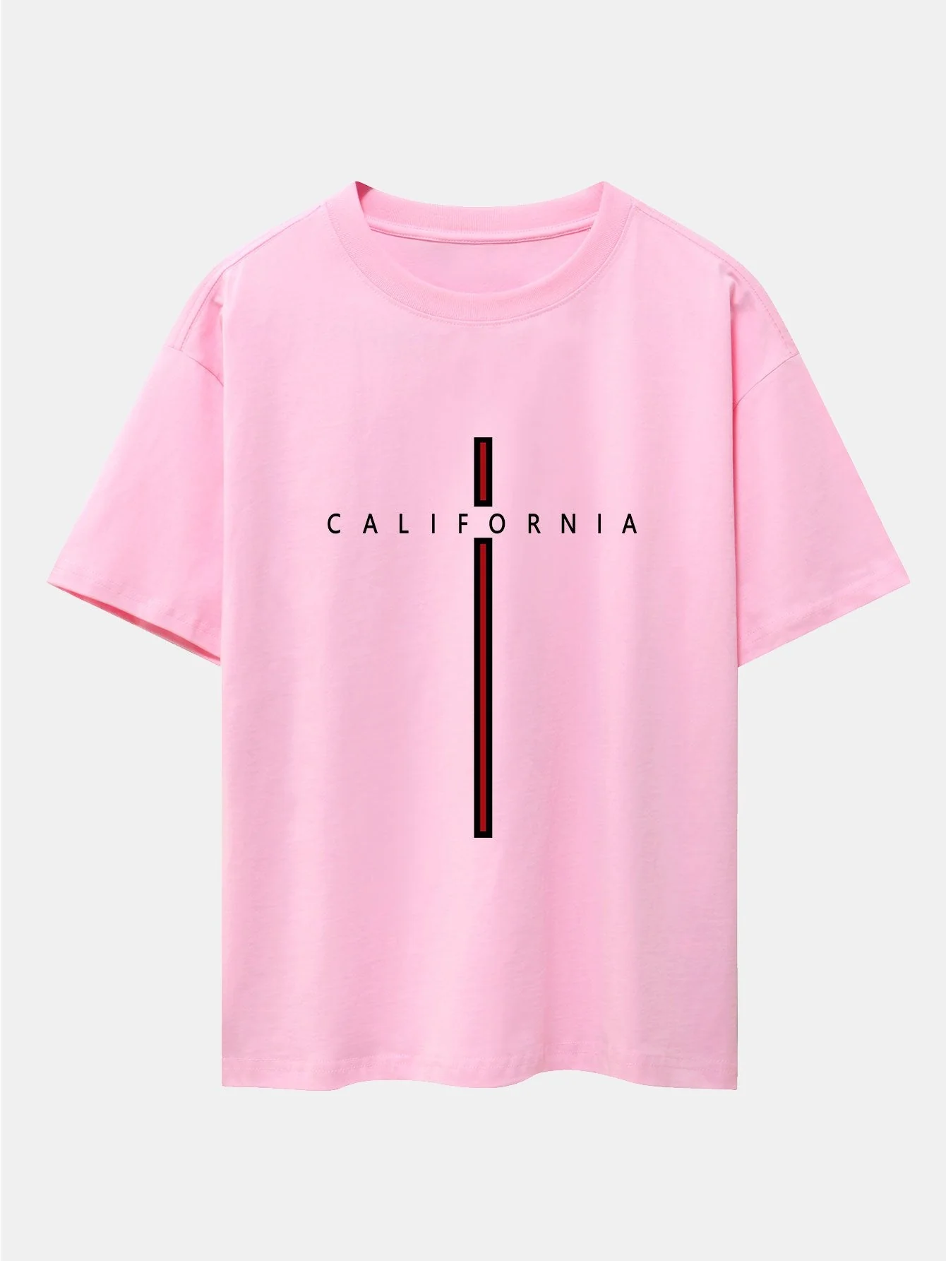 César® | Stripe Print Drop Shoulder Oversize T-Shirt - Image 6