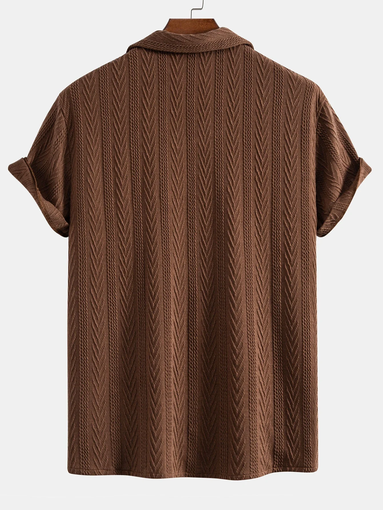 Cesáreo® | Texture Jacquard Cuban Shirt - Image 2