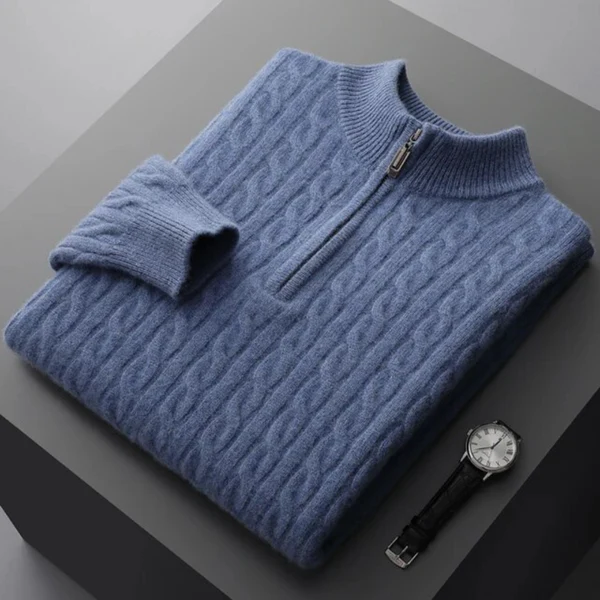 Chance® | Luxury Cashmere Zip Sweater - Image 3