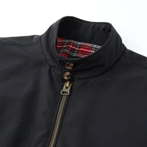 Chano | Classic bomber jacket for men with checked lining - Image 6