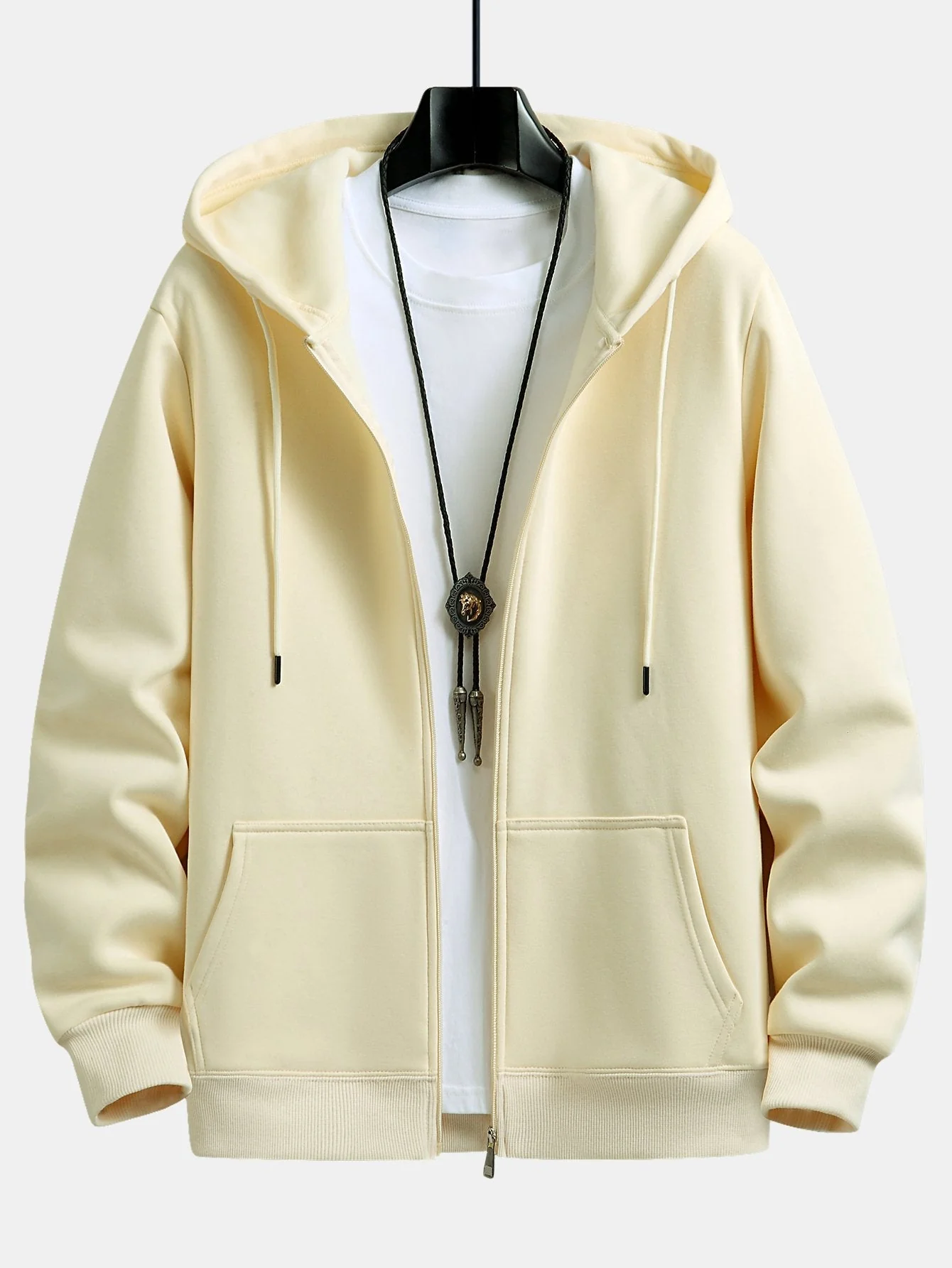 Charles | Plush Lined Relax Fit Zip Hoodie - Image 13