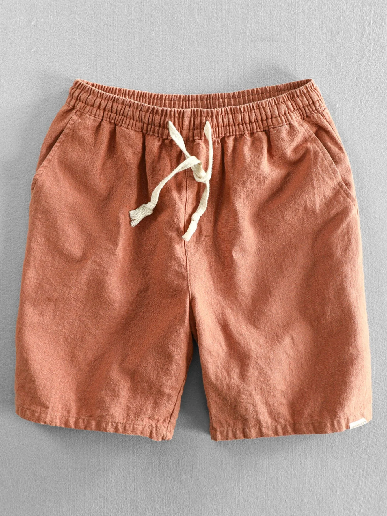 Charlie® | Linen Cotton Blend Drawstring Shorts - Image 6