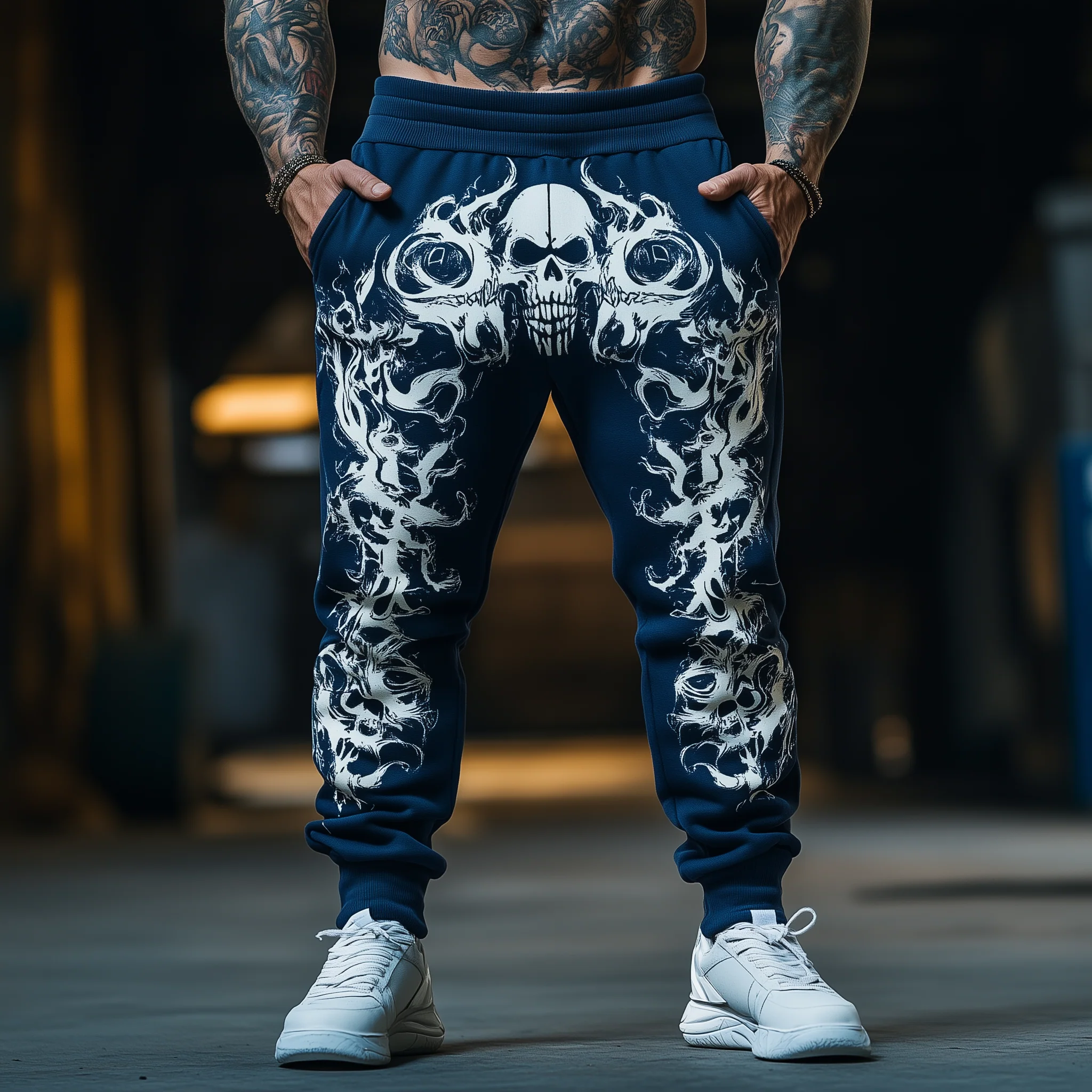 Chip | Men'S Summer Fashion Printed Cotton Blended Casual Pants - Image 3