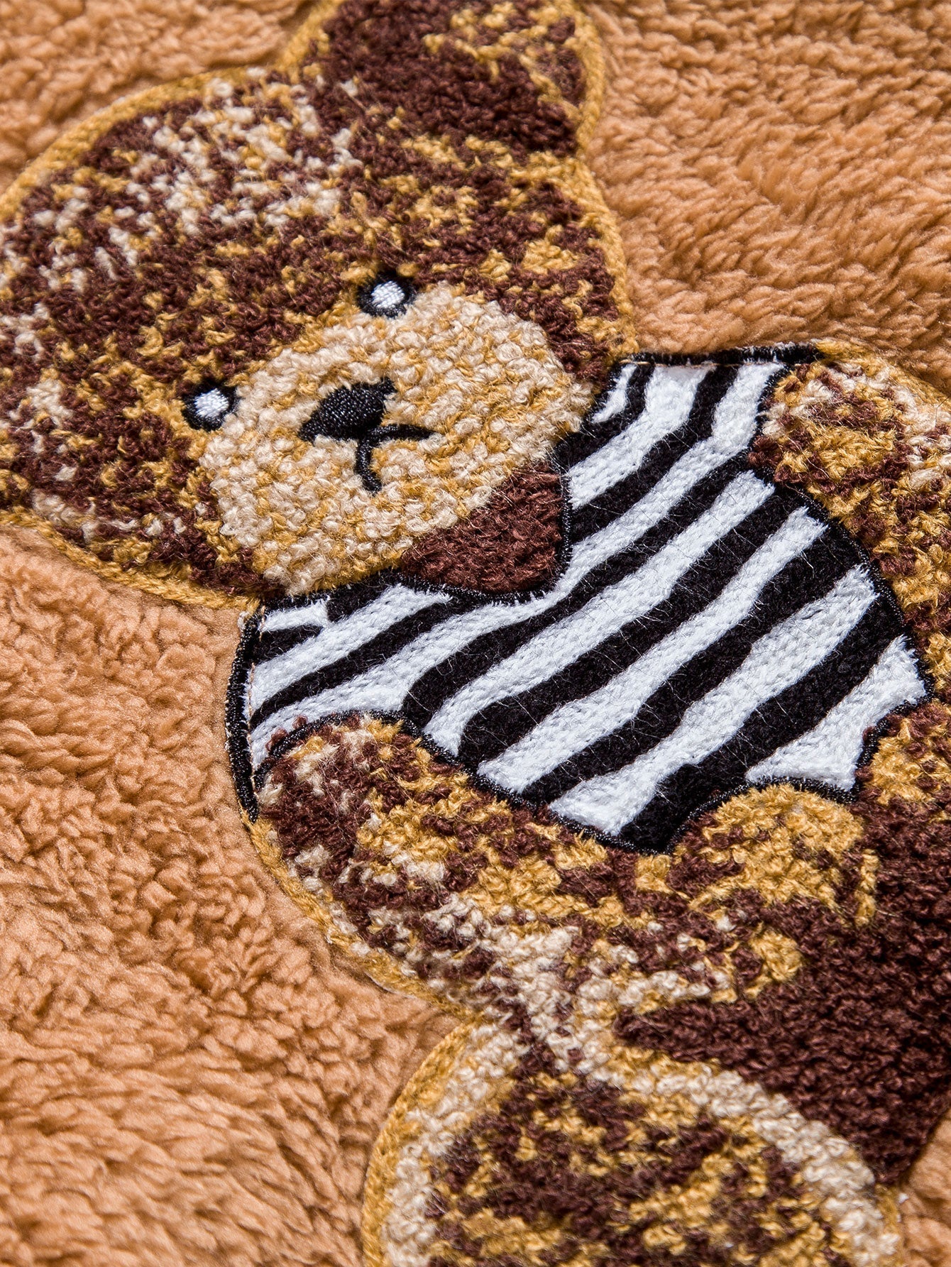 Christian | Bear Embroidered Patch Teddy Hoodie - Image 7