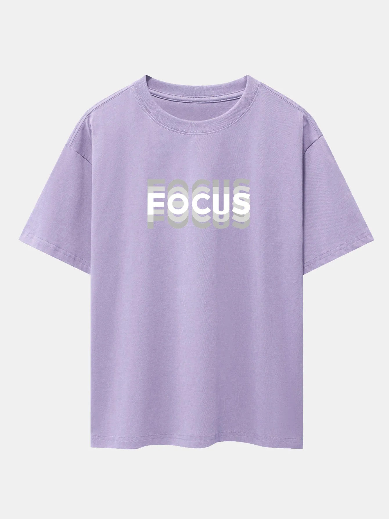Christopher® | Focus Slogan Print Drop Shoulder Oversize T-Shirt - Image 10