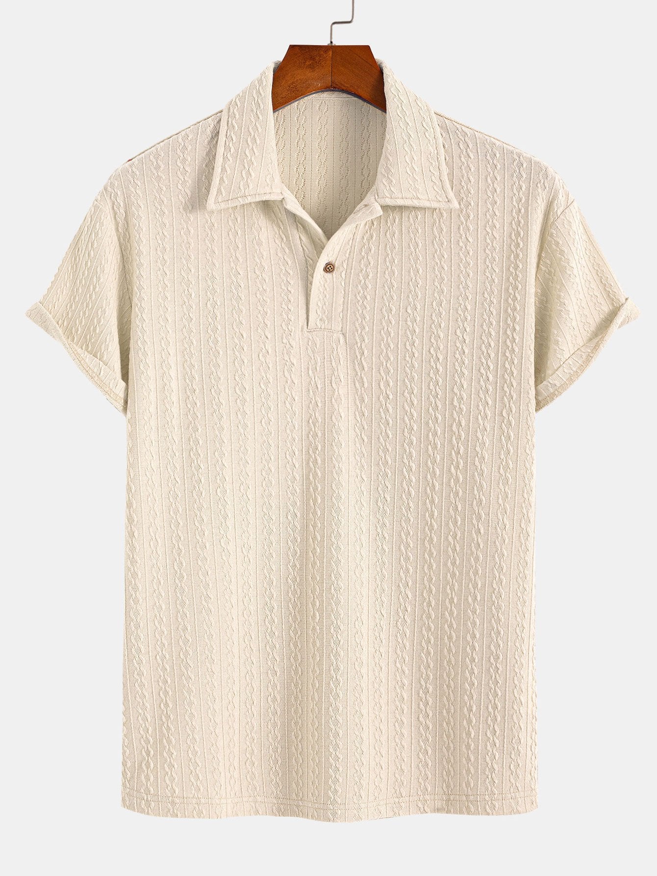 Ciro® | Textured Jacquard Polo - Image 2