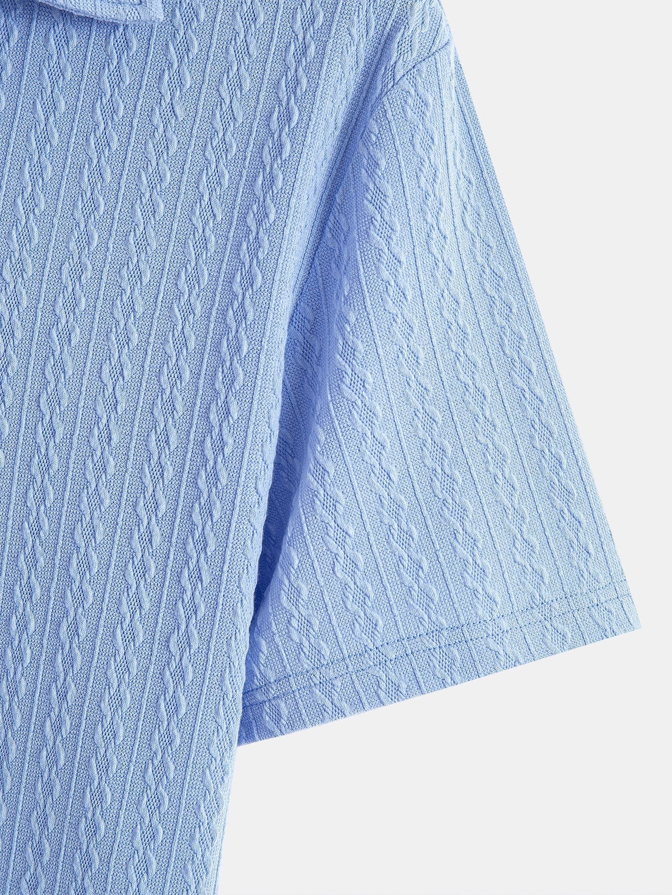 Ciro® | Textured Jacquard Polo - Image 7