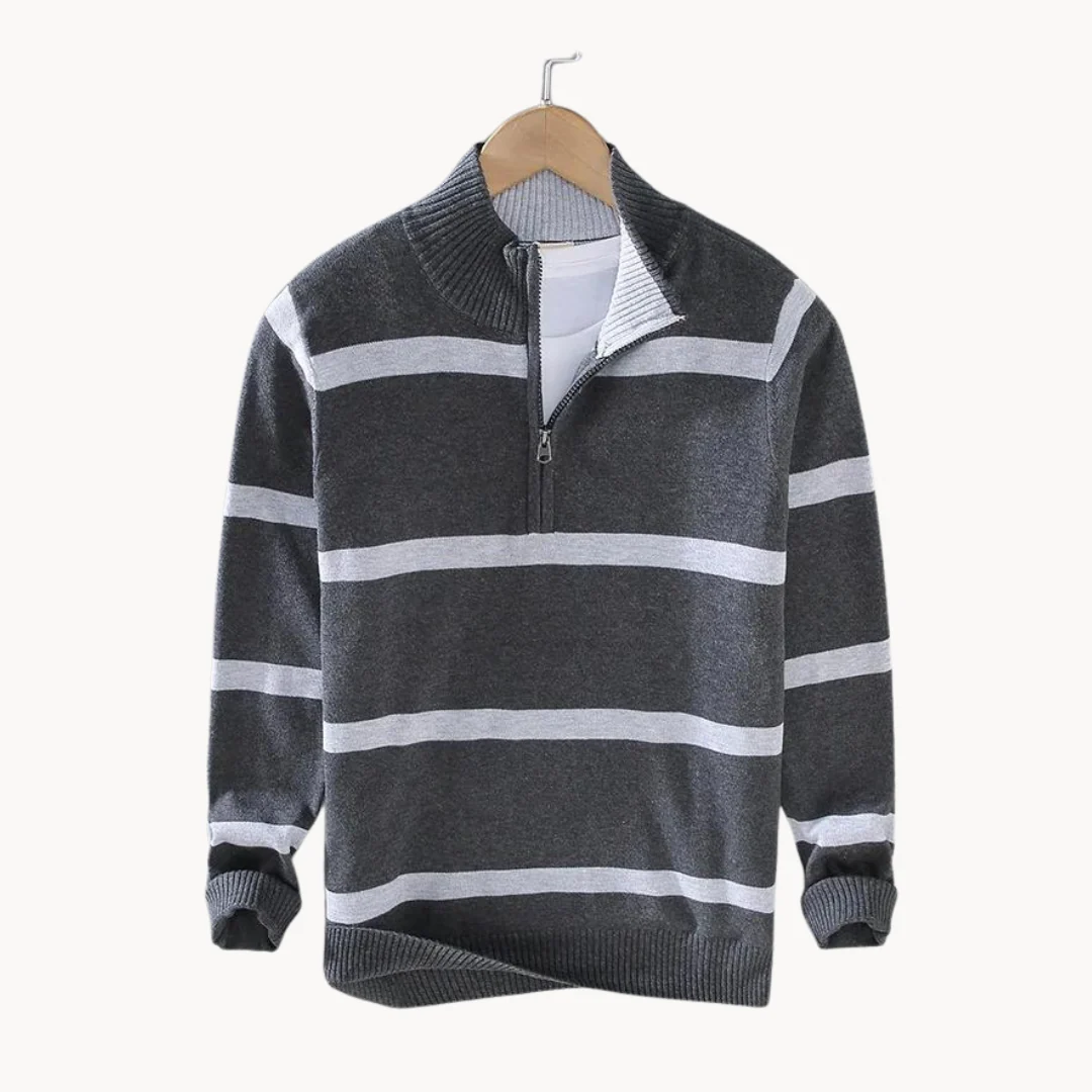 Clarence® | Fashionable Half Zip Sweater - Image 2
