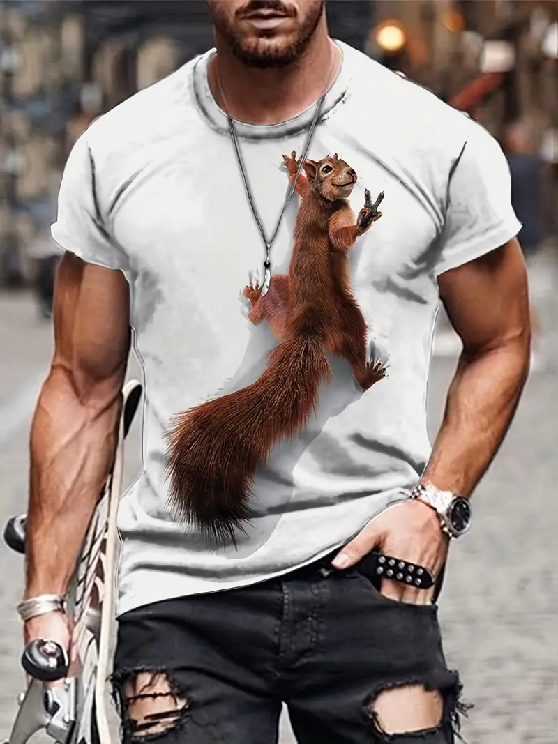Clarence® | Squirrel Pattern Shirt For Men
