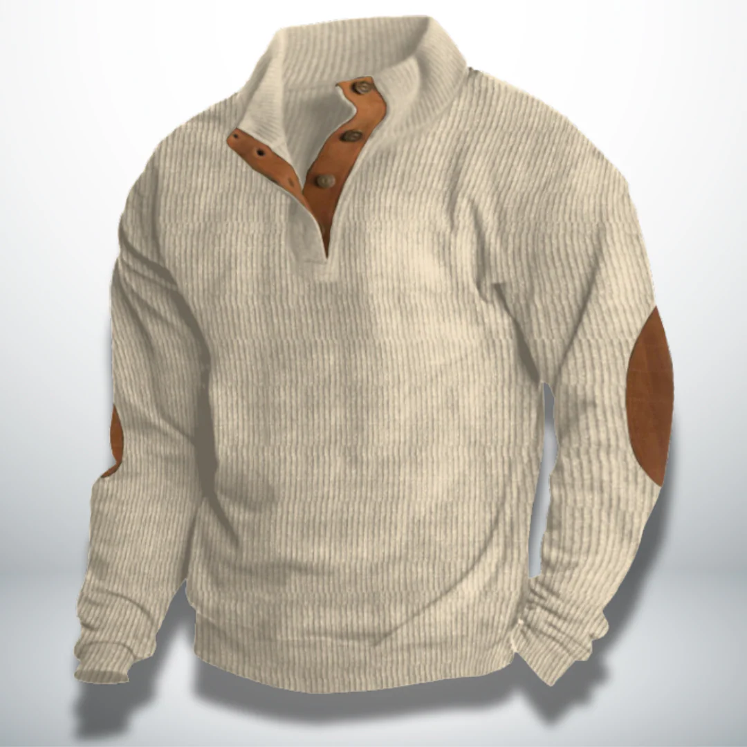 Clarencio® | Men's Velvet Effect Pullover - Image 3