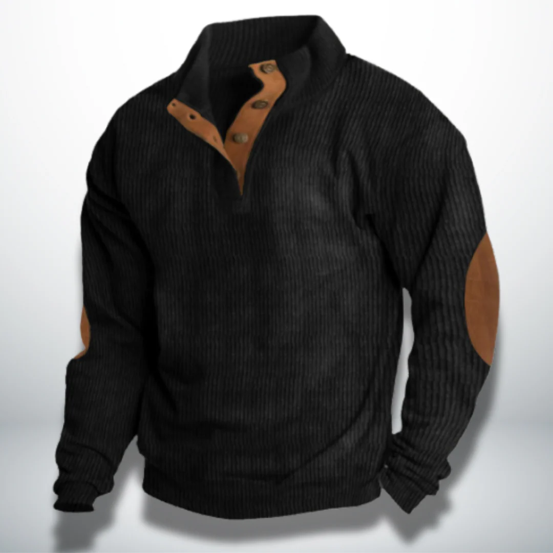 Clarencio® | Men's Velvet Effect Pullover - Image 4
